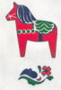 Baby Bib - Dala Horse - More Details